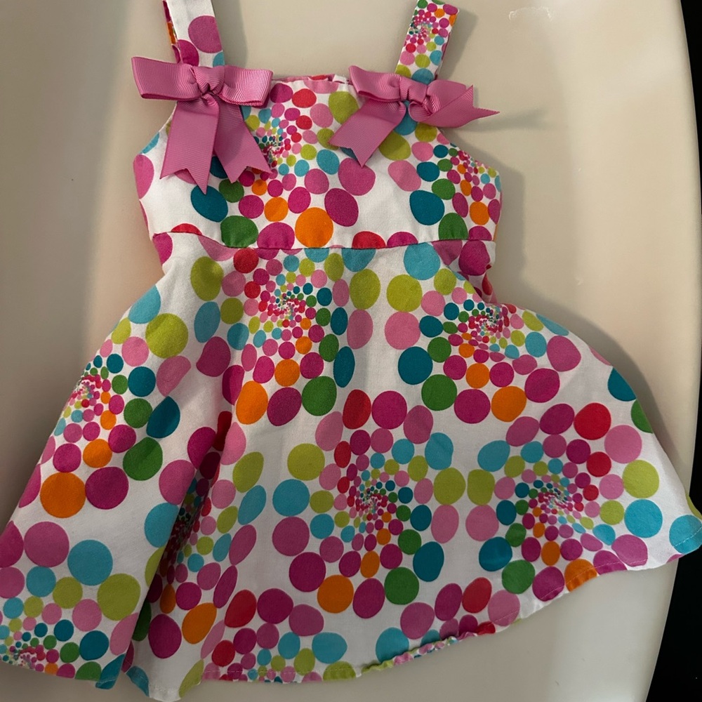 Bonnie Baby Multicolor Polka Dot Dress